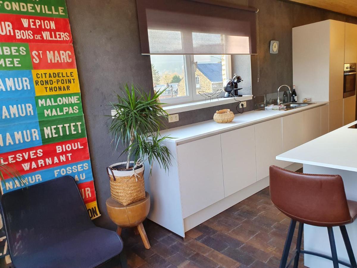 Vue Sur Meuse Apartment Profondeville Bagian luar foto
